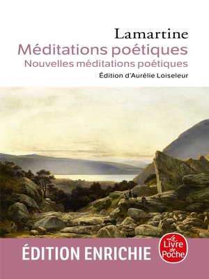 cover image of Méditations poétiques nouvelles méditations poétiques